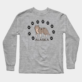 Alaska Wolf Long Sleeve T-Shirt